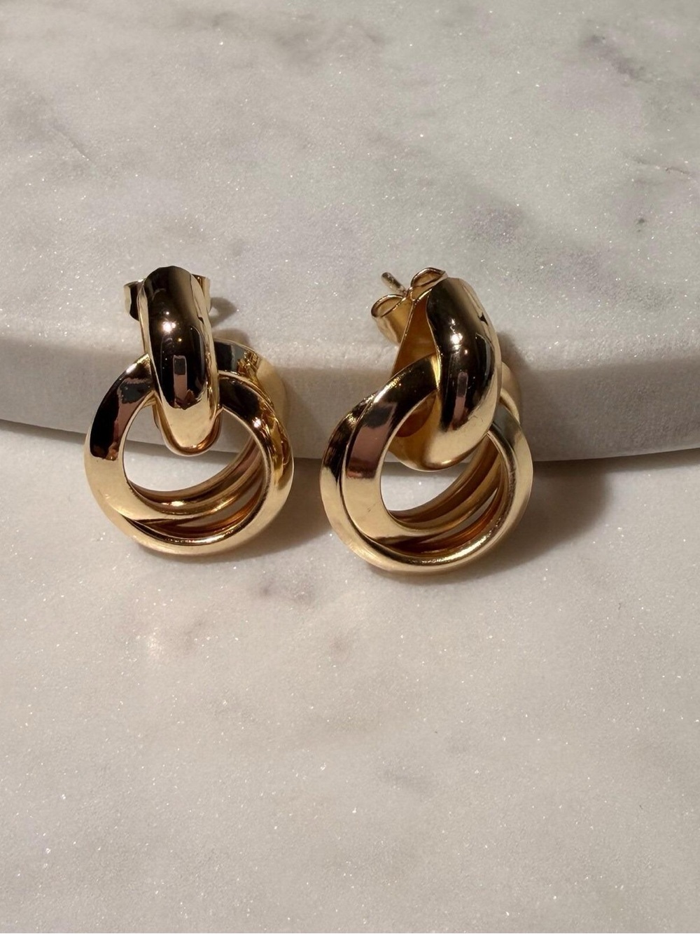 18K Gold Filled Chunky Small Stud Earrings – Waterproof & Tarnish Resistant